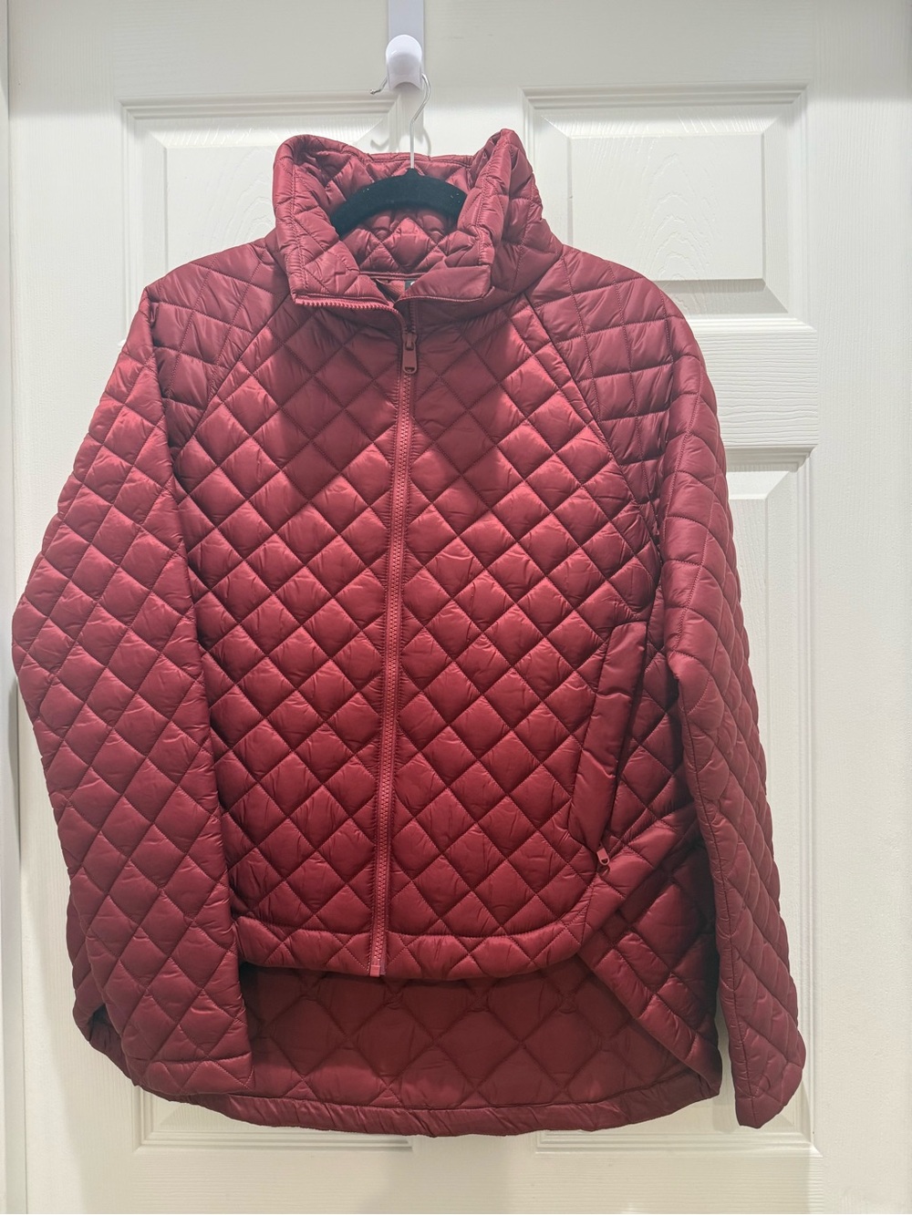 Athleta Whisper Featherleas Jacket - Deep Red size M